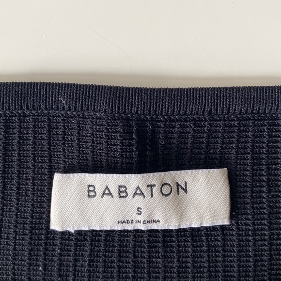 Babaton sculpt square neck tank top, size S. Black. - Picture 2 of 2